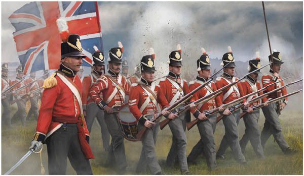 #145 Napoleonic British Infantry in Attack