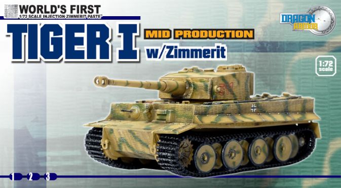 #60062 Tiger I Mid Production w/Zimmerit, 3./s.Pz.Abt.501, Eastern Front 1944