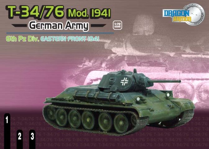 #60151 Captured T-34/76 Mod.1941, 6.Pz.Div.,German Army, Eastern Front 1941