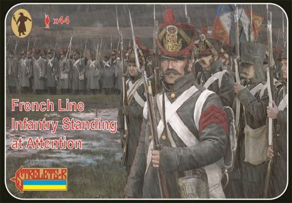 #184 French Line Infantry Standing At Attention