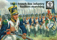 #WAT061 1815 French Line Infantry Fusiliers Marching
