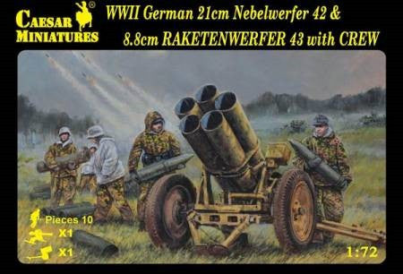 #93 WWII German Nebelwerfer 42 & Raketenwerfer 43 with Crew