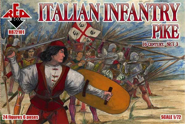 #72101  Italian Infantry Pikemen XVI Century Set #3