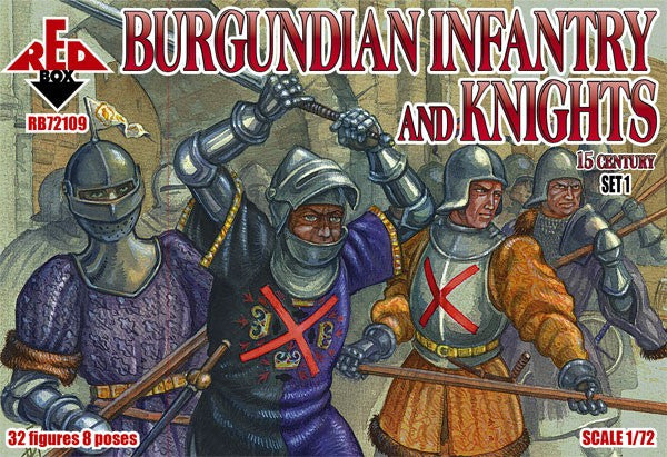 #72109 15th Century Burgundian Infantry and Knights (Set 1)